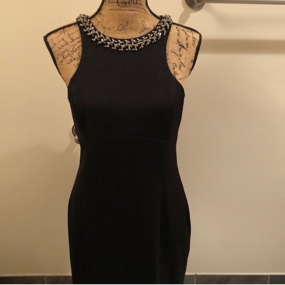 Express Dresses & Skirts - Express black cocktail dress w beaded neck